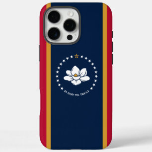 Apple iPhone 16 Pro Max Fall, Mississippi-Flagge Hülle