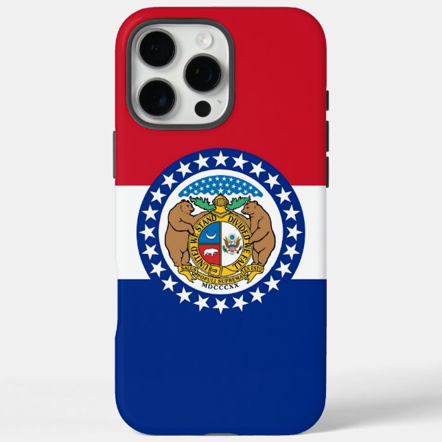 Apple iPhone 16 Pro Max Fall, Missouri Flag Case-Mate iPhone Hülle (Rückseite)