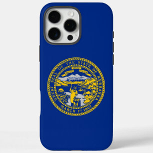Apple iPhone 16 Pro Max Fall, Nebraska-Flagge Hülle