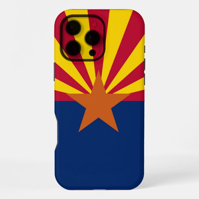 Apple iPhone 16 Pro Max Hülle, Arizona-Flagge Hülle (Rückseite)