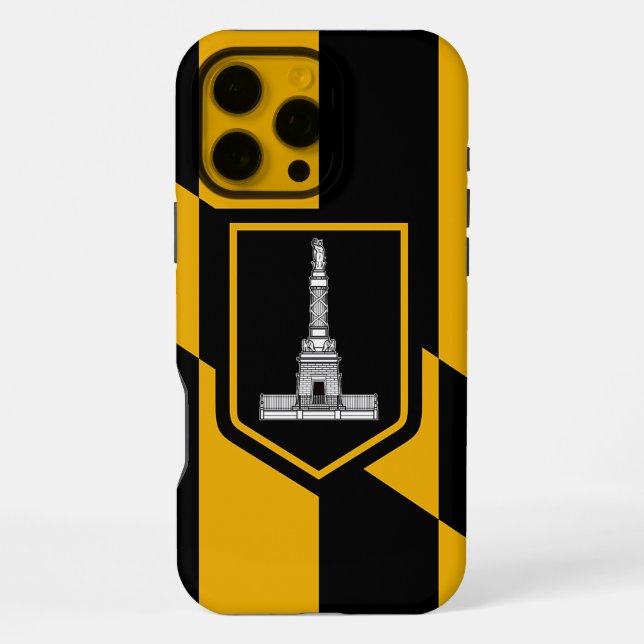 Apple iPhone 16 Pro Max Hülle, Baltimore-Flagge Hülle (Rückseite)