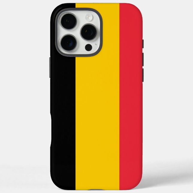 Apple iPhone 16 Pro Max Hülle, belgische Flagge Case-Mate iPhone Hülle (Rückseite)