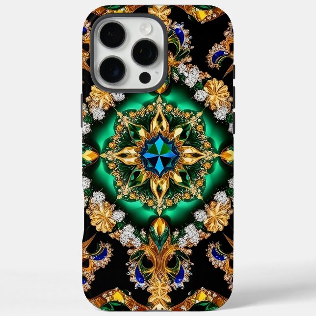 Apple iPhone 16 Pro Max Hülle, Brasilien Farben Case-Mate iPhone Hülle (Rückseite)