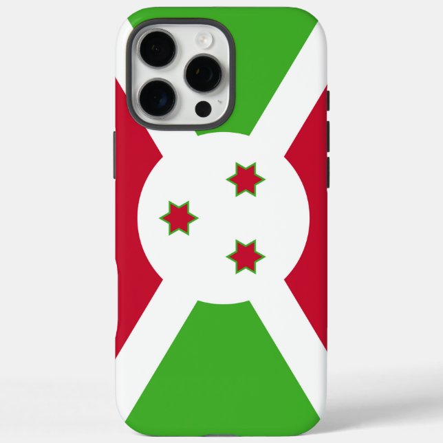 Apple iPhone 16 Pro Max Hülle, Flagge von Burundi Case-Mate iPhone Hülle (Rückseite)