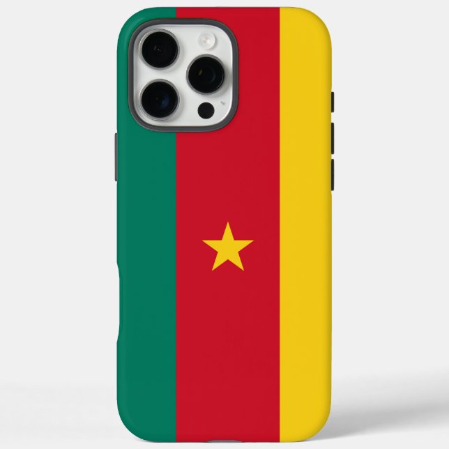 Apple iPhone 16 Pro Max Hülle, Flagge von Kamerun Case-Mate iPhone Hülle (Rückseite)