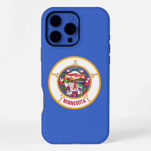 Apple iPhone 16 Pro Max Hülle, Flagge von Minnesot Hülle (Rückseite)