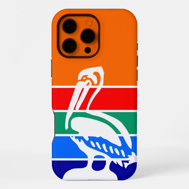 Apple iPhone 16 Pro Max Hülle, Flagge von St. Pete Hülle (Rückseite)