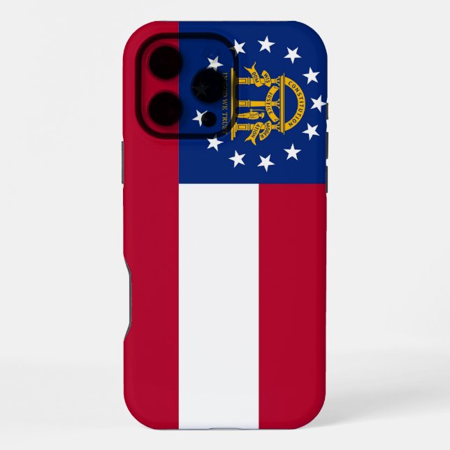 Apple iPhone 16 Pro Max Hülle, Georgia-Flagge Hülle (Rückseite)