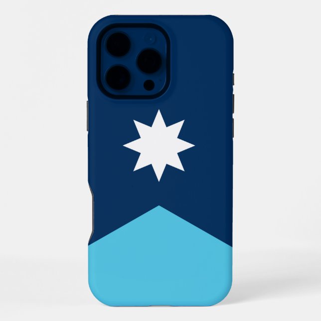 Apple iPhone 16 Pro Max Hülle, Minnesota-Flagge Hülle (Rückseite)
