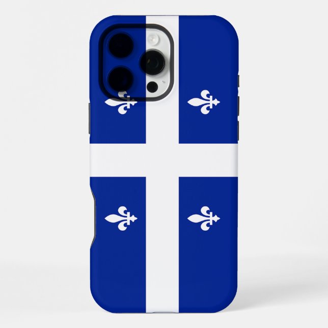 Apple iPhone 16 Pro Max Hülle, Quebec-Flagge Hülle (Rückseite)
