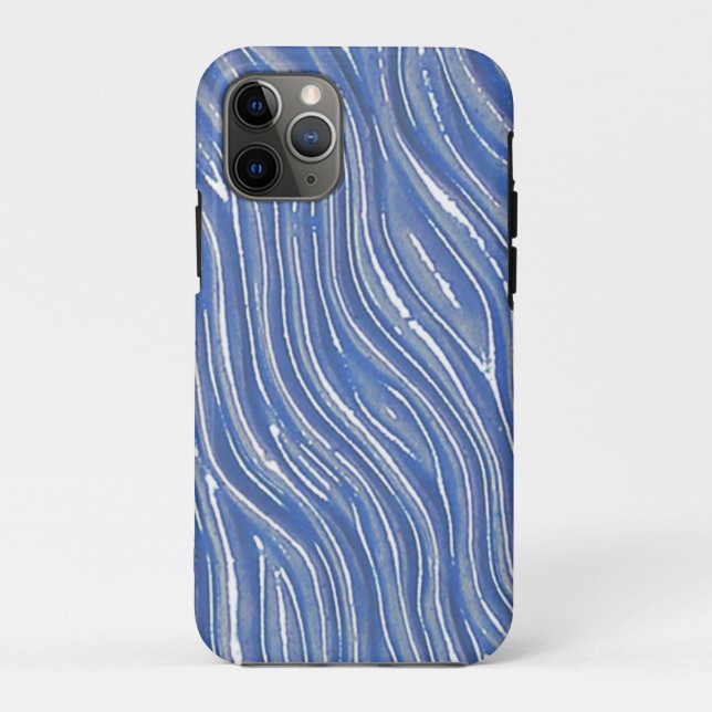Apple iPhone Case mit blauem Wasser (Rückseite)