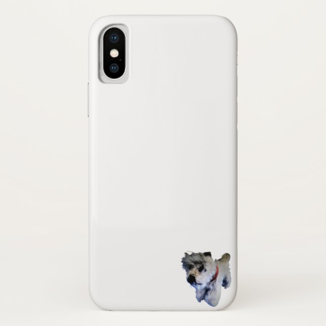 APPLE iPHONE X FALL KLEINE DOG DESIGN Case-Mate iPhone Hülle (Rückseite)