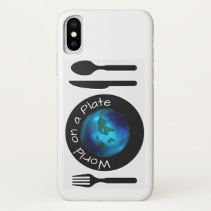 Apple iPhone X Phone Case World auf einer Platte