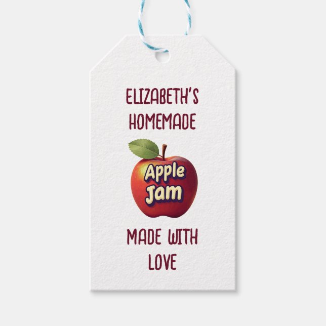 Apple Jam Geschenkanhänger (Vorderseite)