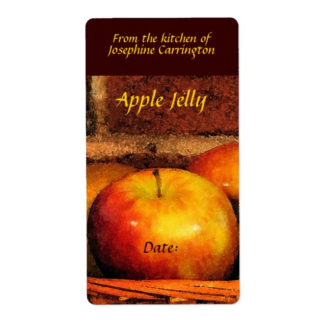Apple Jelly Labels (Vorne)