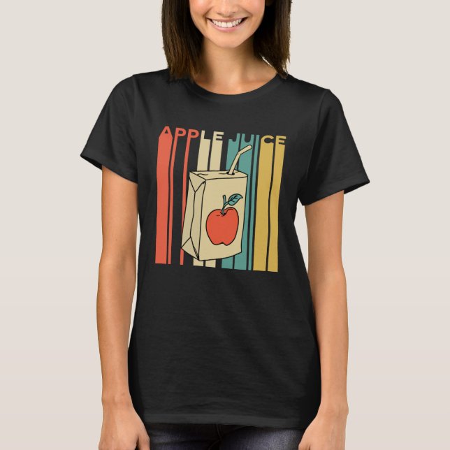 Apple Juice Vintage Retro T-Shirt (Vorderseite)