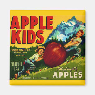 Apple-Kinder Magnet