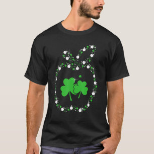 Apple Kleeblatts Lehrer Life Happy St Patrick S Da T-Shirt