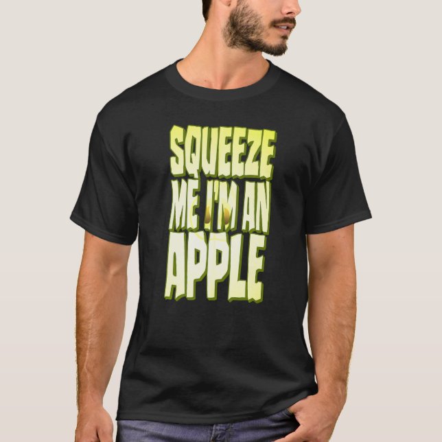 Apple Kostüm Halloween Fresh Fruit Slice Squeeze T-Shirt (Vorderseite)