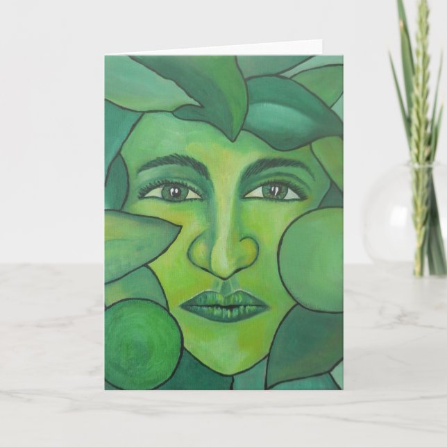Apple Lady Greetings Card Karte (Vorderseite)