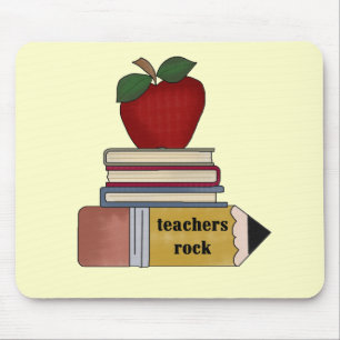 Apple-Lehrer-Felsen-T-Shirts und Geschenke Mousepad