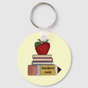 Apple-Lehrer-Felsen-T-Shirts und Geschenke Schlüsselanhänger