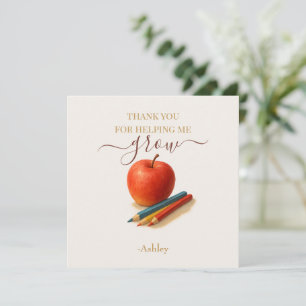 Apple-Lehrer für Wasserfarbe - Danke, Karten