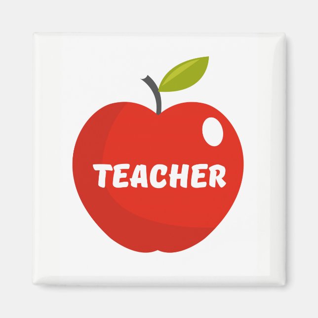 Apple Lehrer Magnet (Vorne)