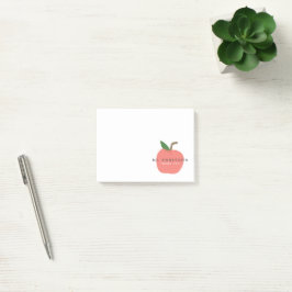 Apple-Lehrer | Moderner Name Danke Niedlicher Spaß Post-it Klebezettel