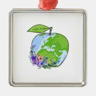 Apple-Lehrer Ornament Aus Metall