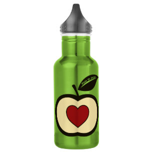 Apple-Logo-Lebensmittel wachsen Edelstahlflasche