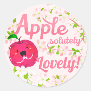 Apple Lovely - Apple Puff Runder Aufkleber