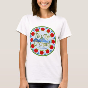 Apple-Mandala - Blau T-Shirt