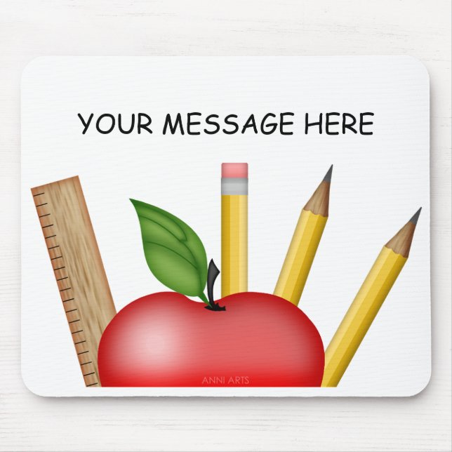 Apple-Maus-Pad des Lehrers Mousepad (Vorne)
