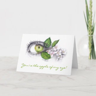 Apple meines Auges zeichnen Kunst Grußkarte an Karte