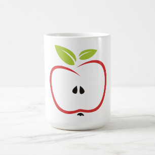 Apple mit Blätter Tasse