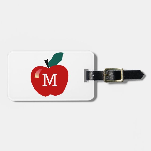 Apple Monogramm Gepäckanhänger (Vorderseite horizontal)