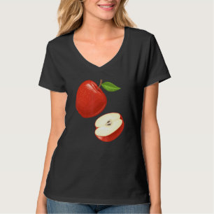 Apple Motif Fruit Healthy Apple T-Shirt