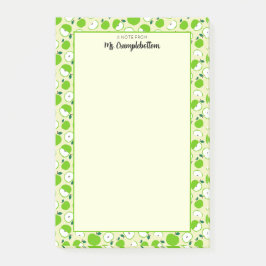 Apple-Muster Ein Hinweis von Lehrer Niedlich Post-it Klebezettel