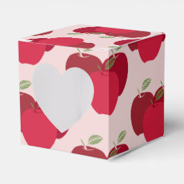 Apple Muster Herz-Gefallen Box für Party Geschenke Geschenkschachtel