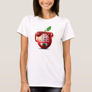 Apple mustern Telefon T-Shirt