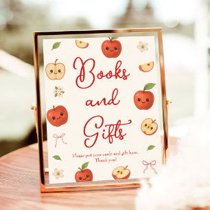 Apple My Eye Baby Shower Books & Gifts Poster