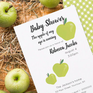Apple my eye Baby Shower Einladung