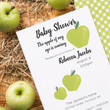 Apple my eye Baby Shower Einladung