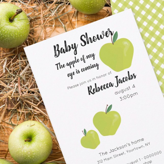 Apple my eye Baby Shower Einladung (Von Creator hochgeladen)