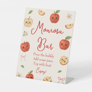 Apple My Eye Baby Shower Momosa Bar Sockelschild
