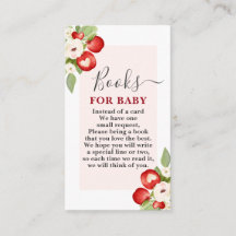 Apple of Our Eye Baby Shower Books for Baby Card