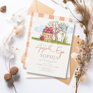 Apple of our Eye Basket & Tree Birthday Einladung