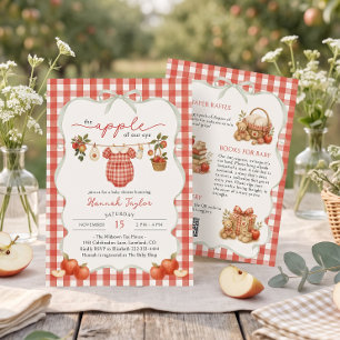 Apple of Our Eye Clothesline Babyparty Einladung