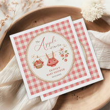 Apple of Our Eye Clothesline Gingham Babyparty